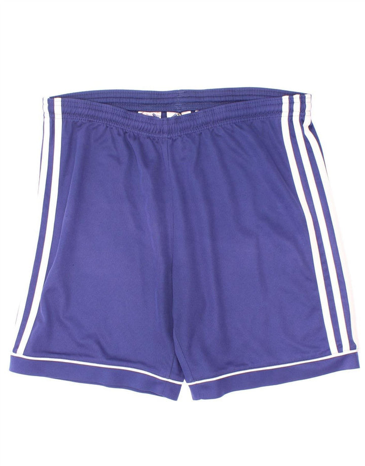 Adidas Garçon Climalite Sport Short 13-14 ans Bleu Polyester