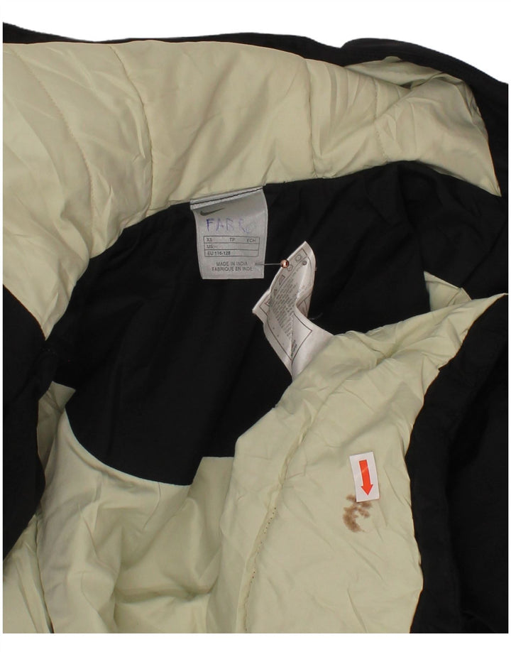 NIKE Veste matelassée à capuche pour garçon 6-7 ans XS Noir Polyester