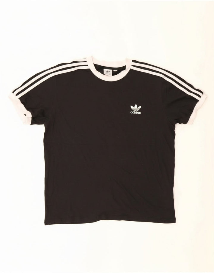 Adidas T-Shirt Homme Haut Noir Moyen Coton