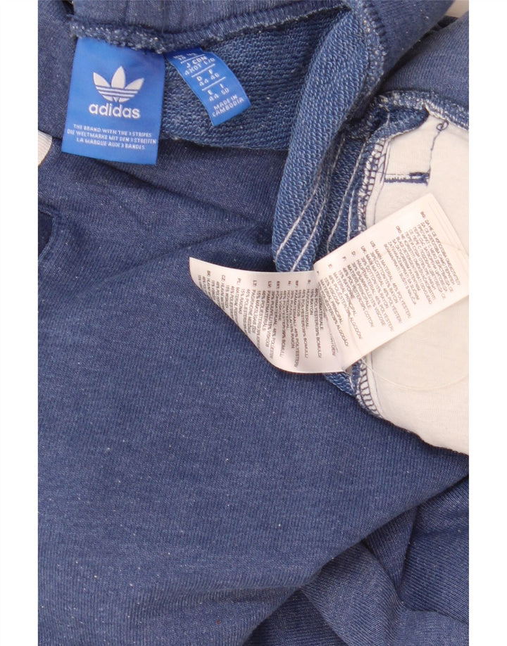 Adidas Pantalon de survêtement Capri pour femme UK 16 Large Bleu Polyester