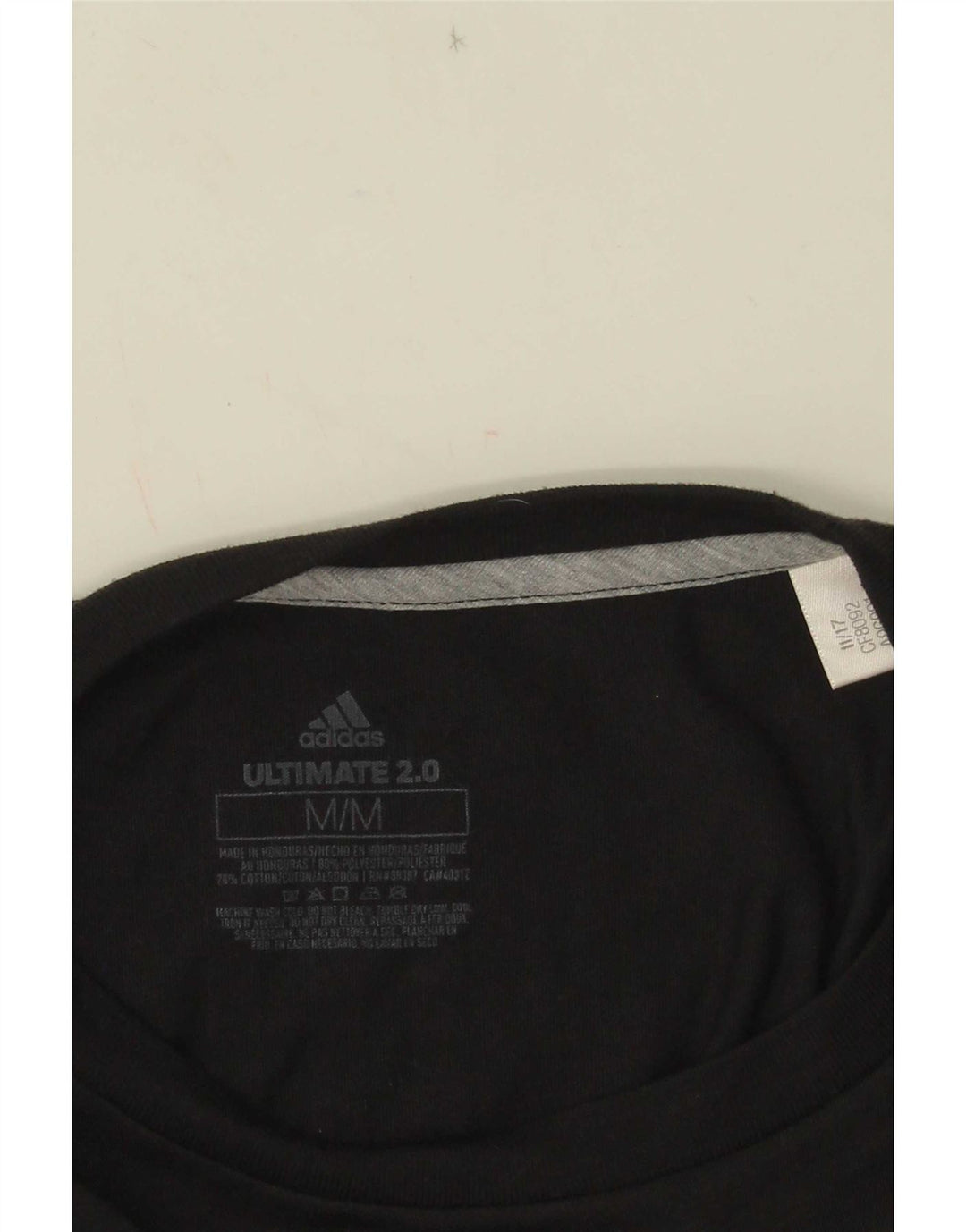 Adidas Femmes Trois Rayures Graphique Débardeur UK 12 Moyen Noir Polyester
