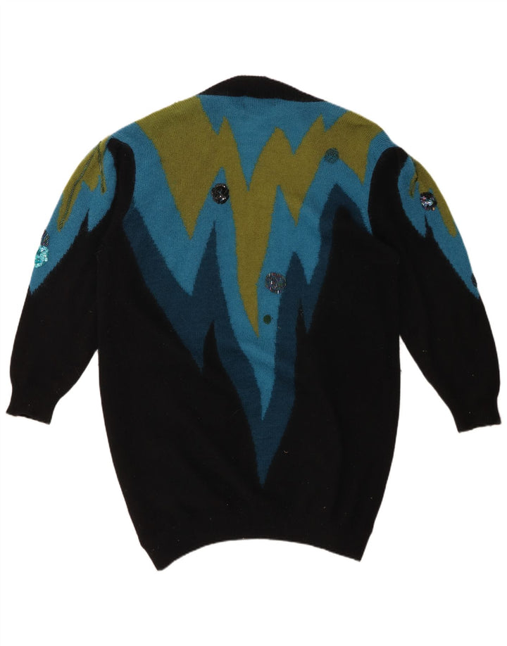 TOPLIKE Pull cardigan long surdimensionné pour femme EU 40 Bleu moyen