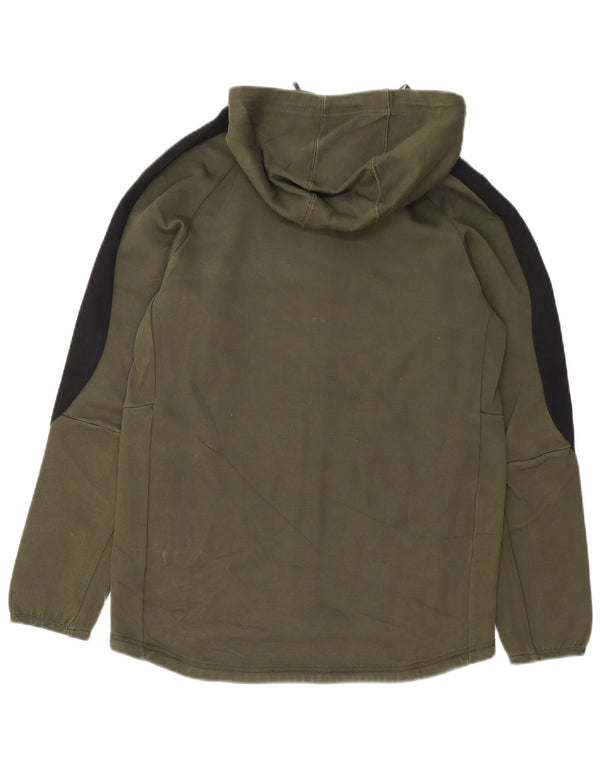 Puma Sweat à Capuche Zippé Homme Vert Moyen Colourblock Cotton