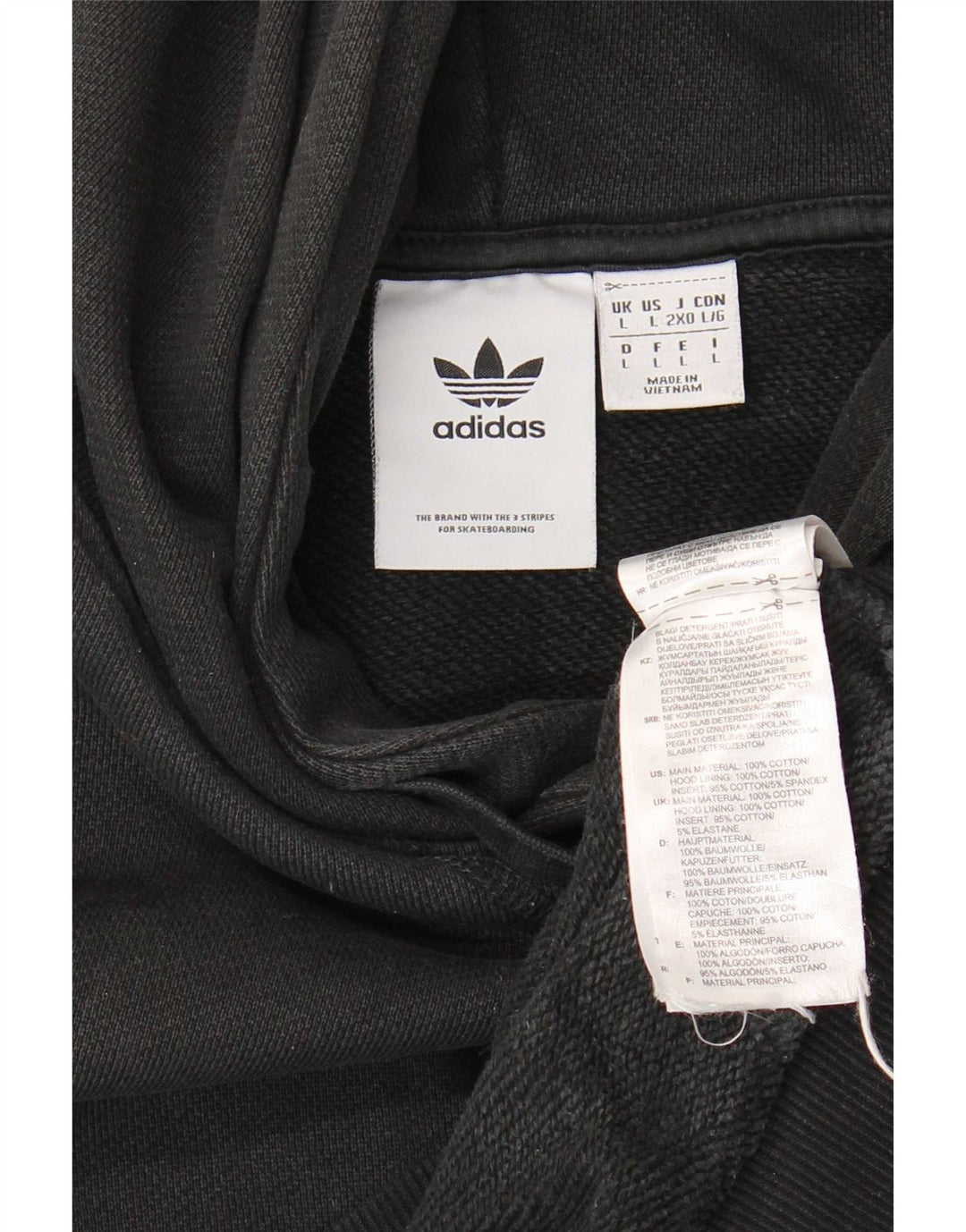 Nike Pull à capuche pour homme en coton noir Taille L