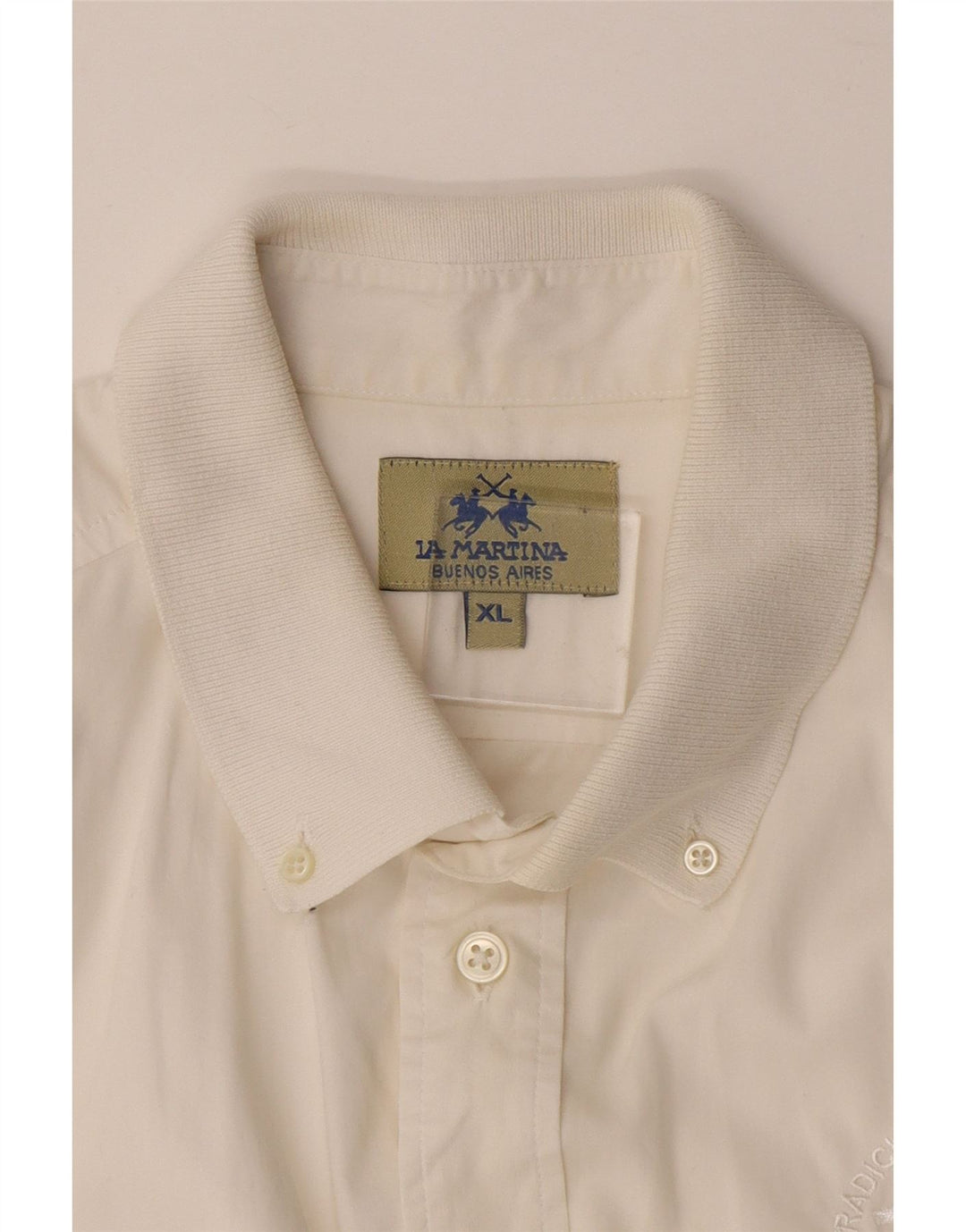 LA MARTINA Chemise Pull à Manches Courtes Buenos Aires Homme Blanc XL