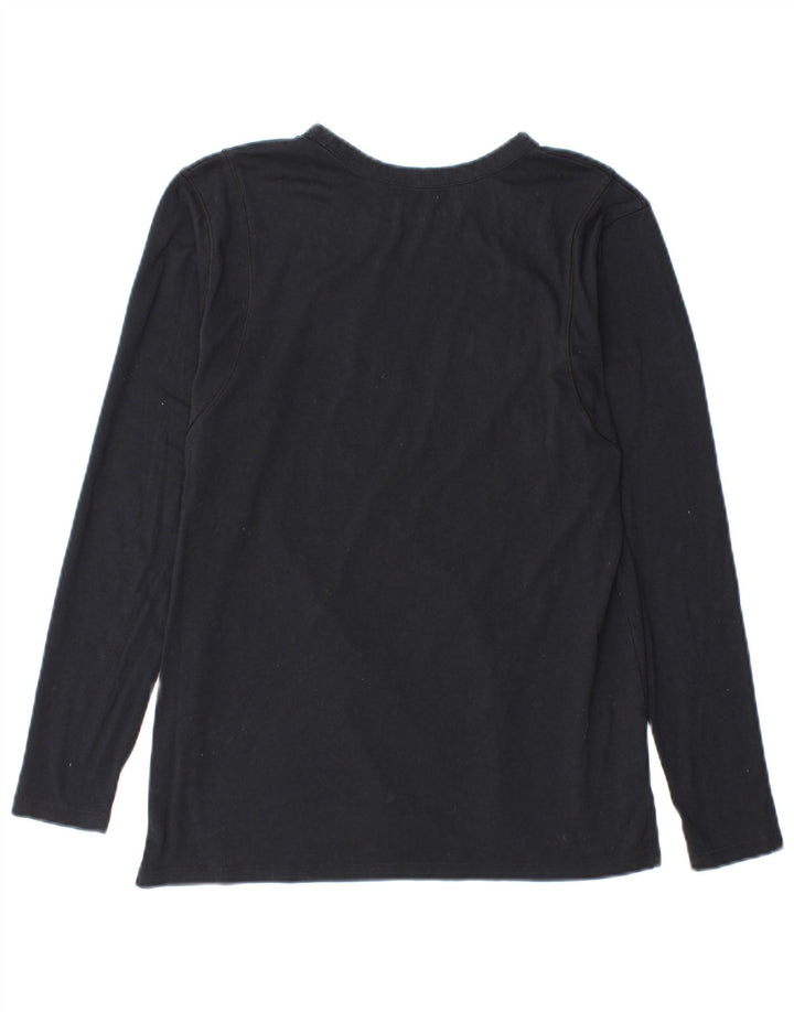 Under Armour Haut graphique à manches longues pour femme UK 10 Small Bleu marine
