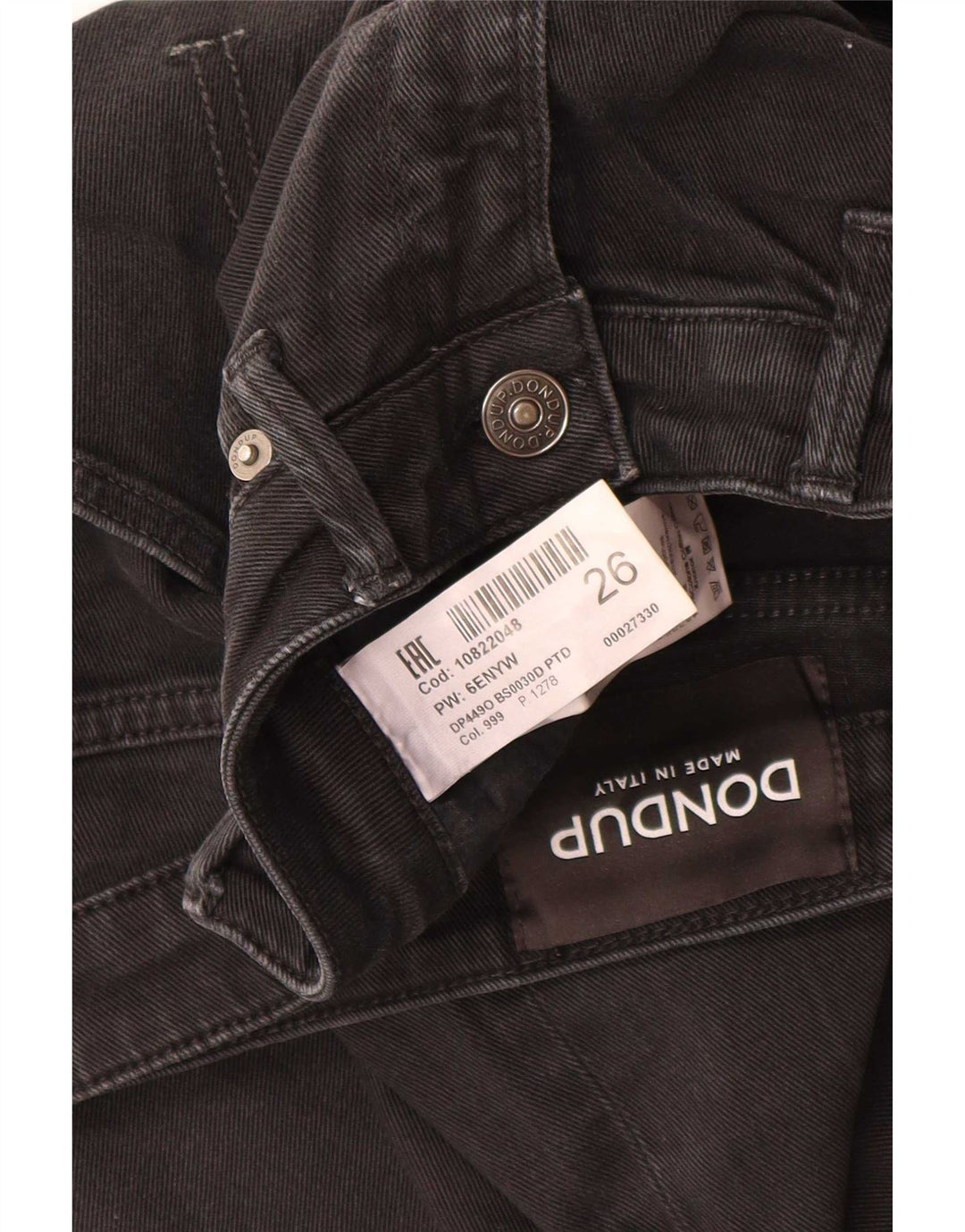 Dondup Jean Bootcut Femme W26 L26 Coton Noir