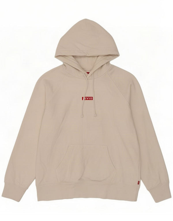Levi's Pull à capuche surdimensionné pour femme UK 6 XS Coton blanc