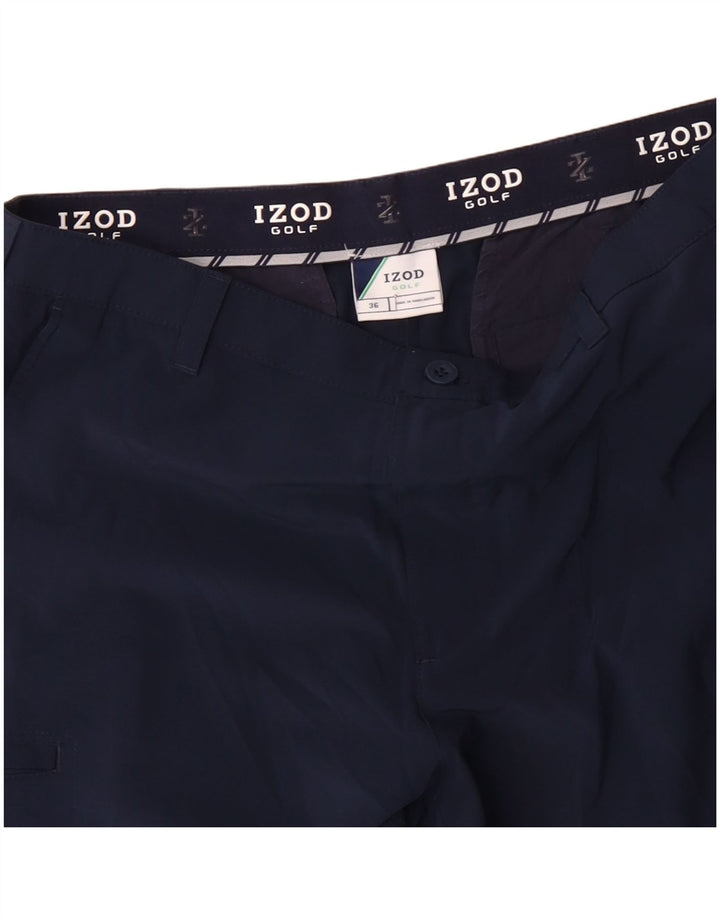 IZOD Short cargo de golf pour homme W36 en polyester bleu marine Taille L