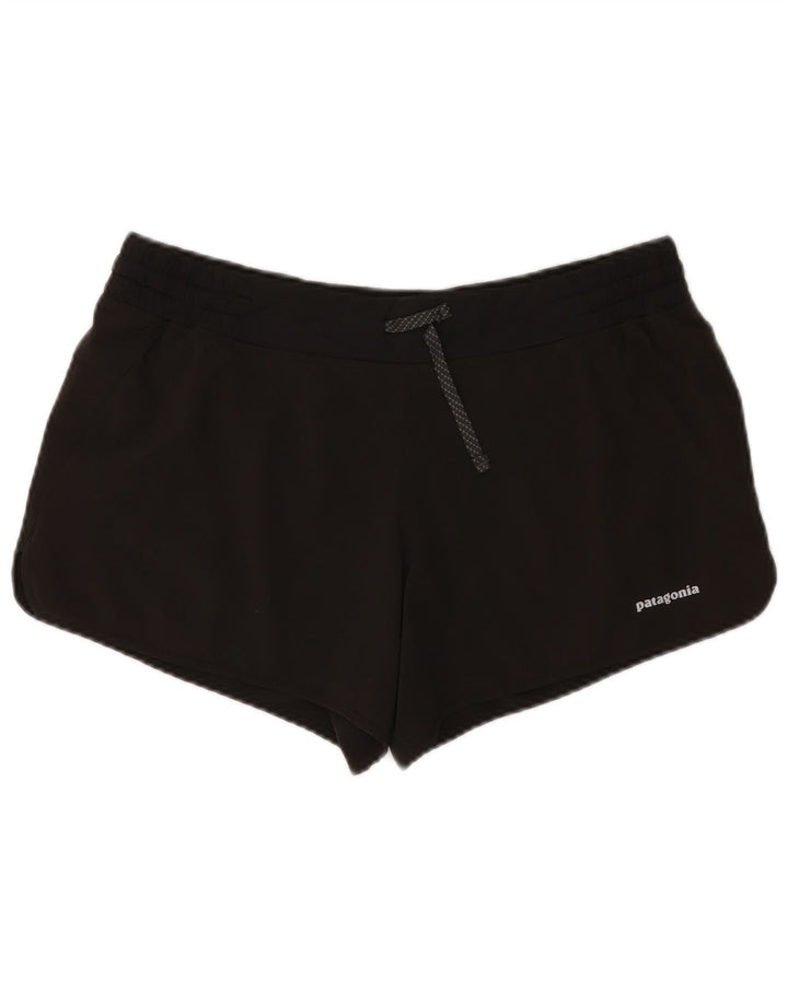 Patagonia Short de sport pour femme UK 16 Large Noir Polyester