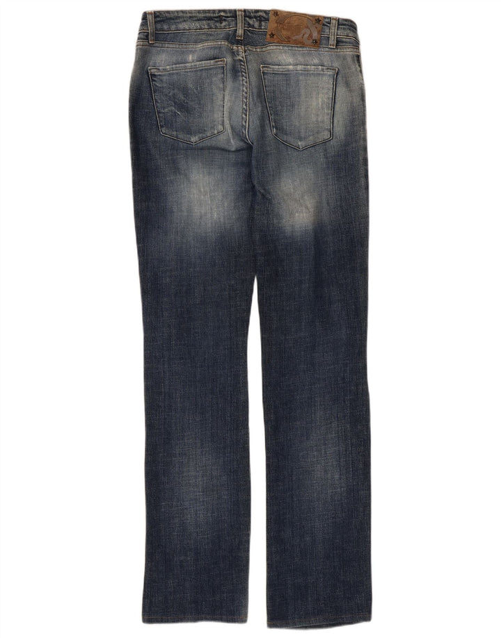 JUST CAVALLI Jean Bootcut Femme IT 42 Moyen W28 L31 Bleu Coton