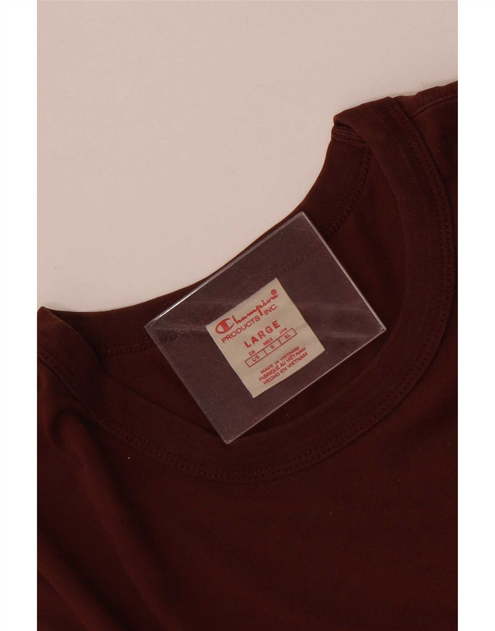 Champion T-Shirt Femme UK 16 Large Marron