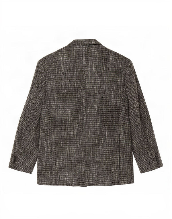 Angelo Litrico Veste Blazer Double Boutonnage Homme UK 40 Grand Gris Moucheté
