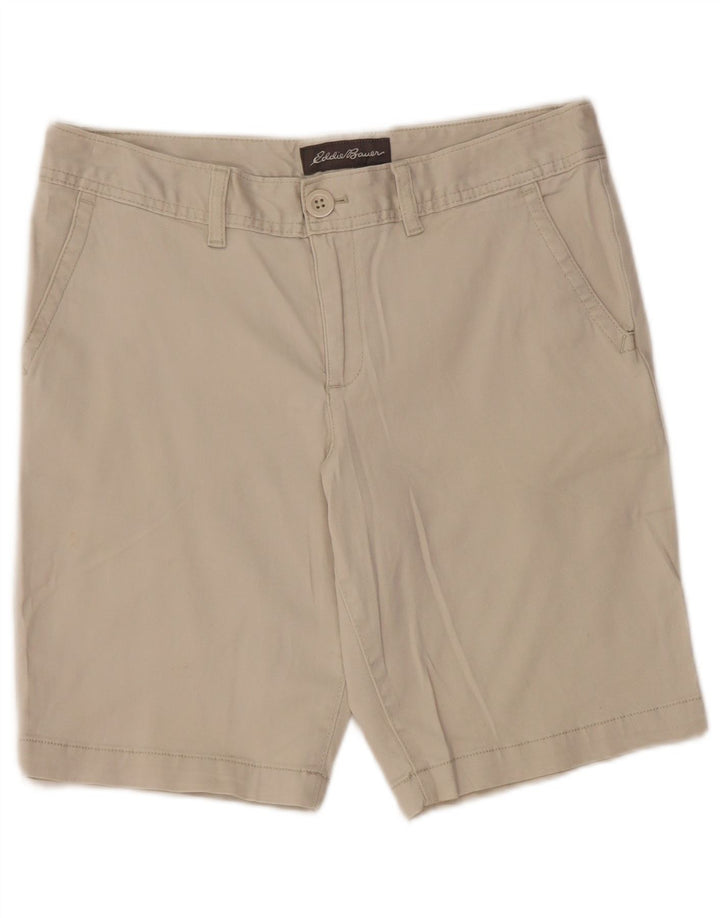 EDDIE BAUER Short Chino Femme US 6 Moyen W30 Coton Gris