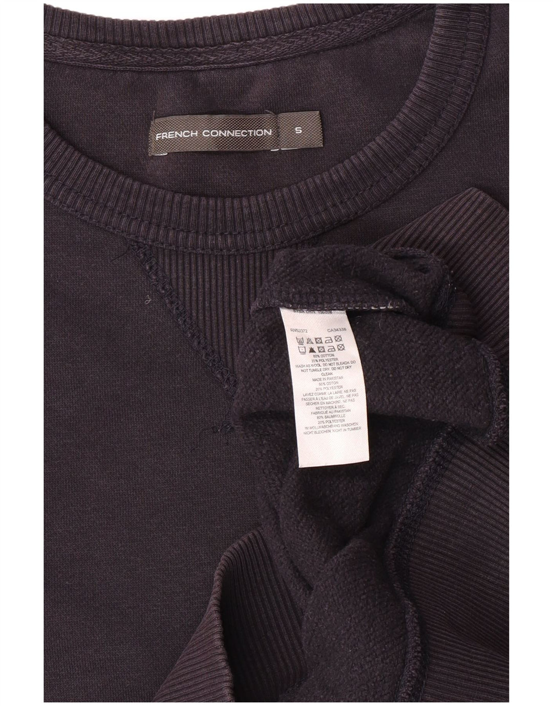 French Connection Sweat-Shirt Homme Bleu Marine Petit Coton