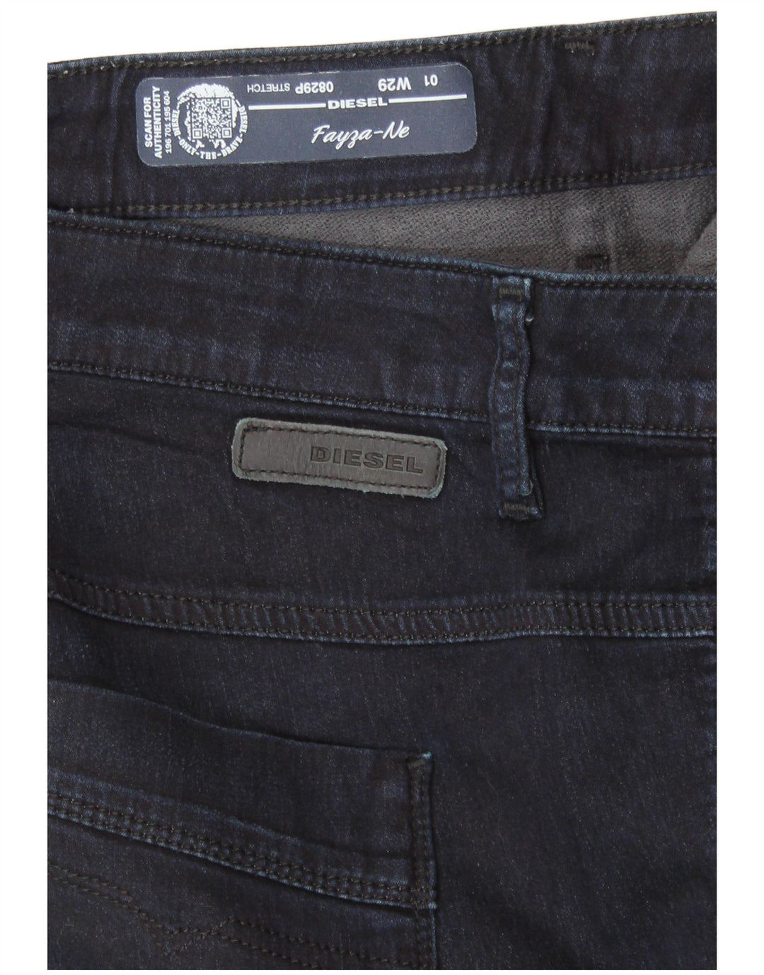 DIESEL Femme Fayza Jean Skinny W29 L26 Bleu Marine Coton