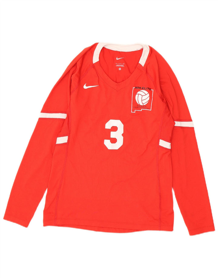 Nike Haut graphique à manches longues pour homme Petit rouge Polyester