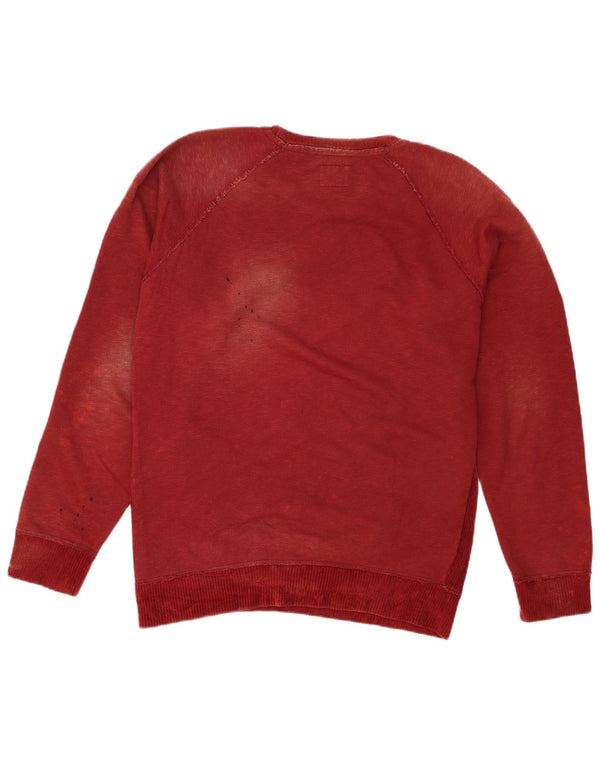 Diesel Sweat-shirt pour homme en coton bordeaux Large