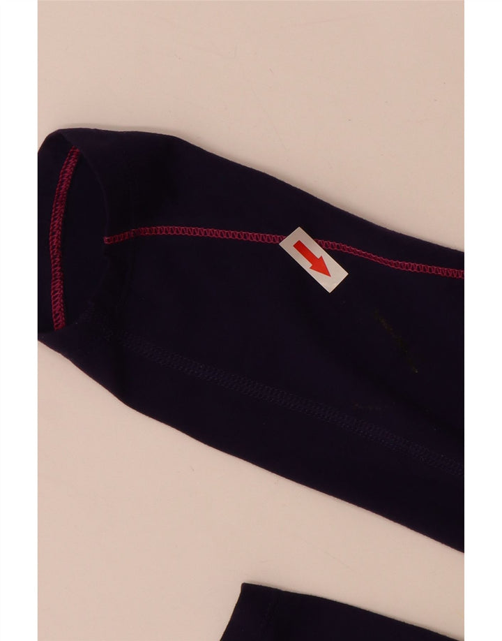 Nike Haut de survêtement Dri Fit pour femme UK 12 Bleu marine moyen Nylon