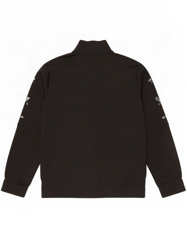Adidas Veste de Survêtement Garçon 9-10 Ans Noir Rayé Polyester