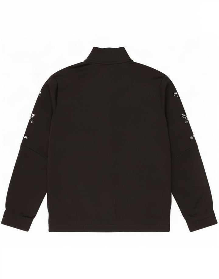 Adidas Veste de Survêtement Garçon 9-10 Ans Noir Rayé Polyester