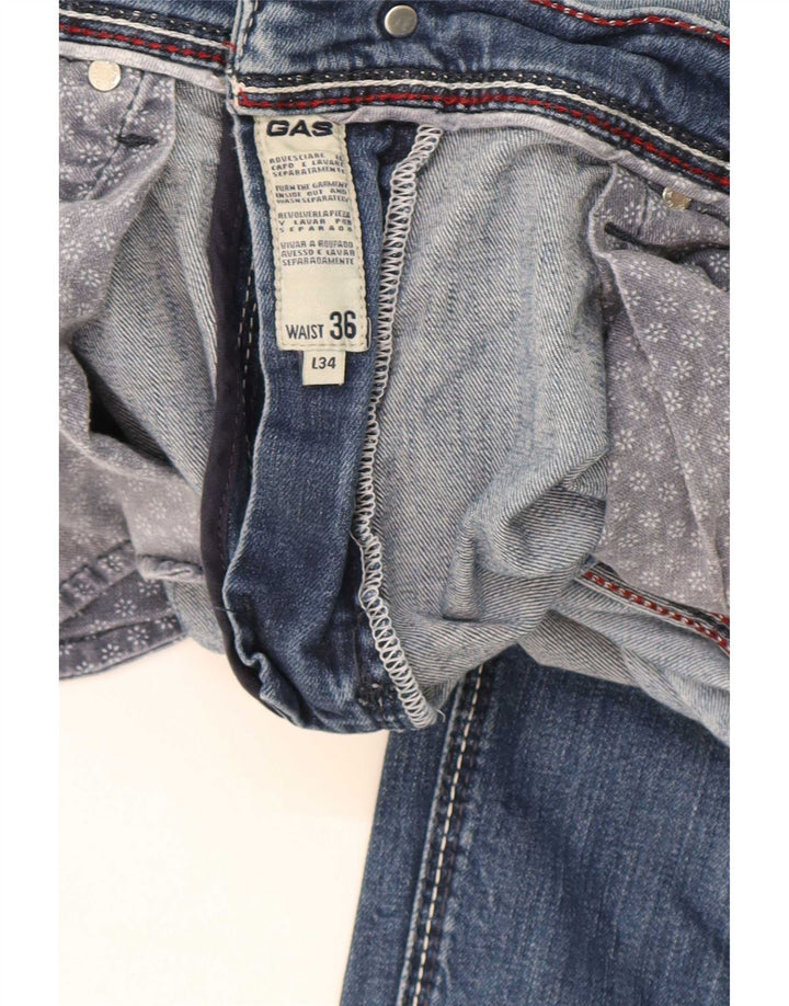 Gas Jean Slim Homme W36 L34 Bleu Coton