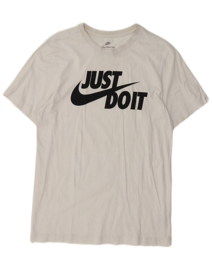 Nike T-shirt graphique pour hommes, petit, en coton blanc