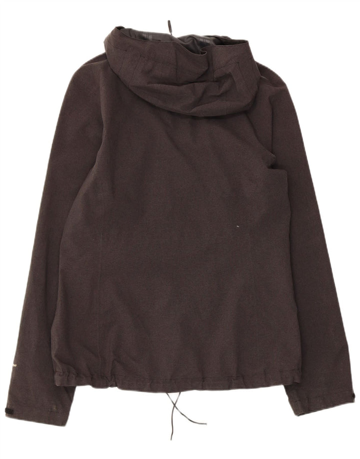 THE NORTH FACE Veste de pluie à capuche pour femme UK 14 Gris moyen Polyester