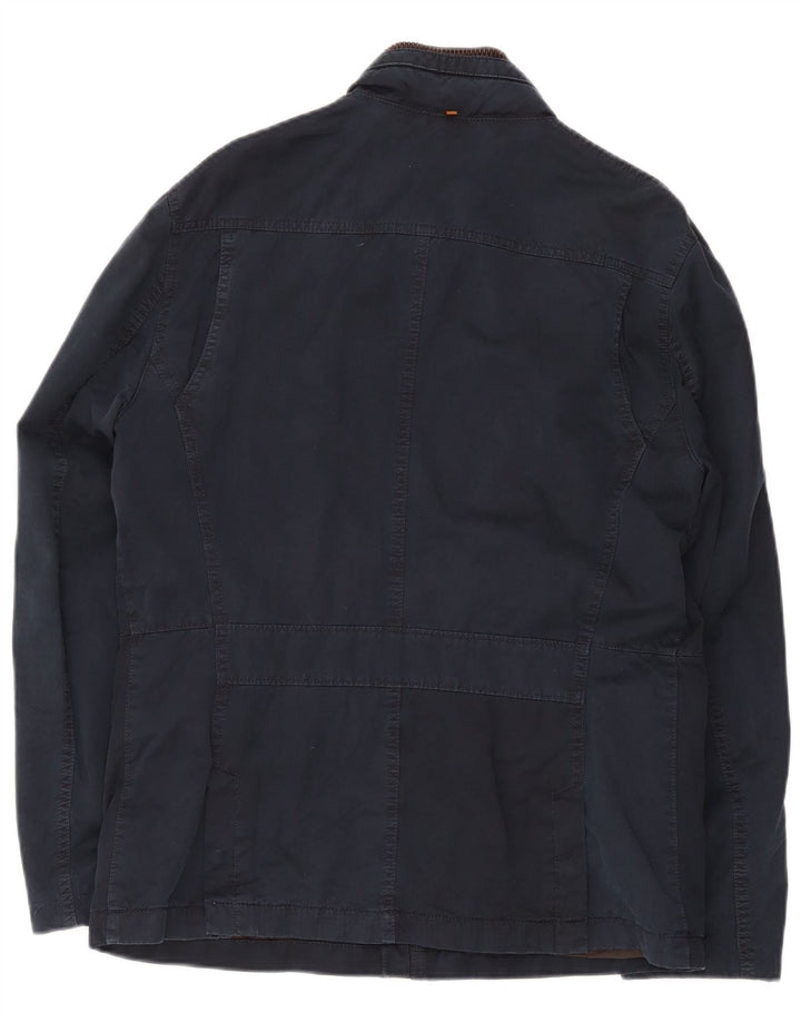 Hugo Boss Veste utilitaire à capuche pour homme UK 38 Bleu marine moyen