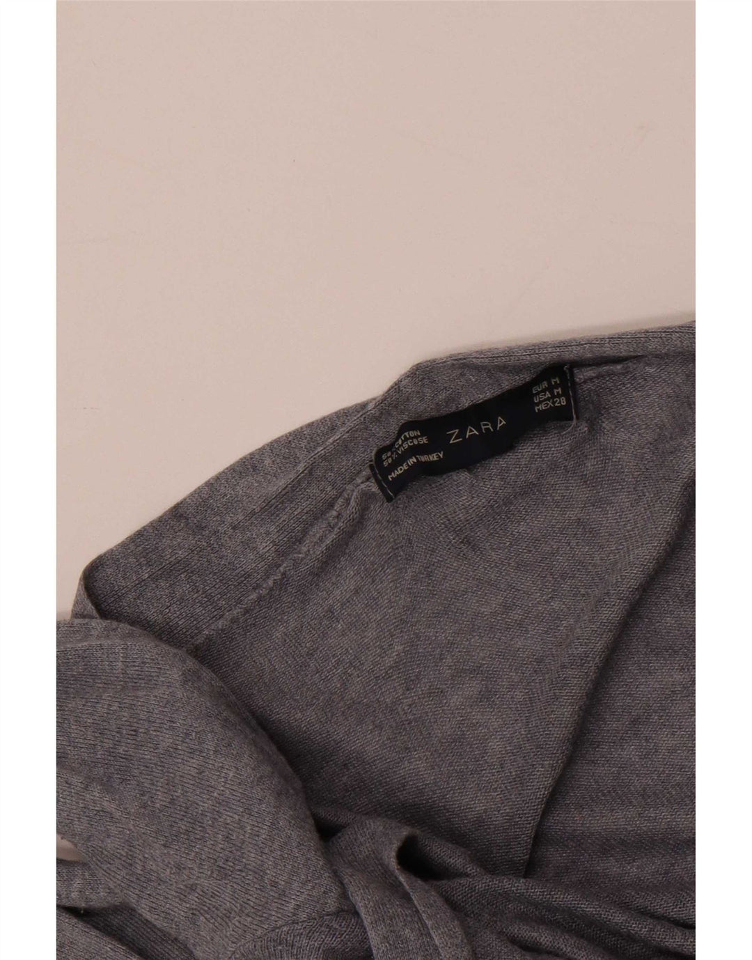 Zara Cardigan ouvert pour femme UK 12 Gris moyen