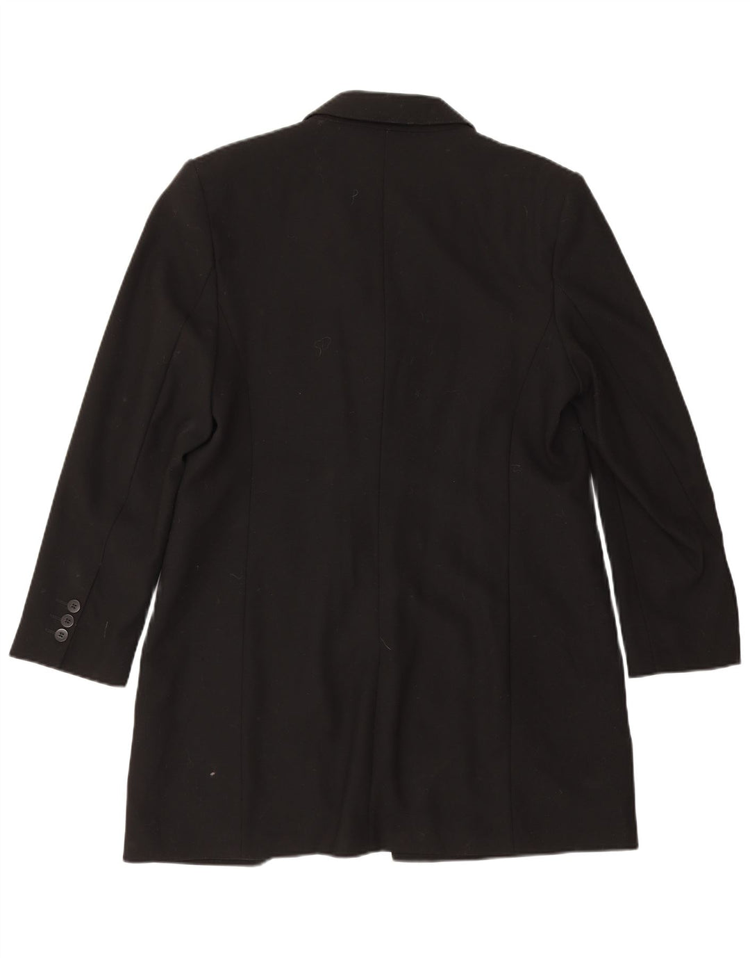 Marks & Spencer Manteau pour femme UK 16 Grande laine vierge noire