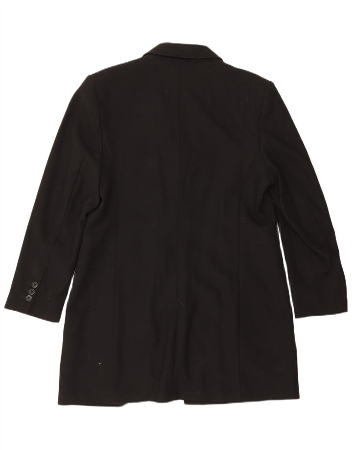 Marks & Spencer Manteau pour femme UK 16 Grande laine vierge noire