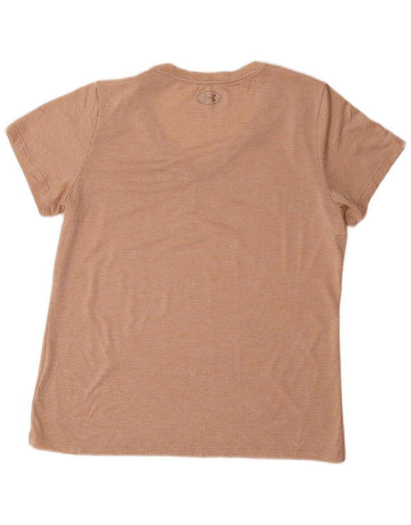 Under Armour T-Shirt Heat Gear Femme Large Rose Moucheté