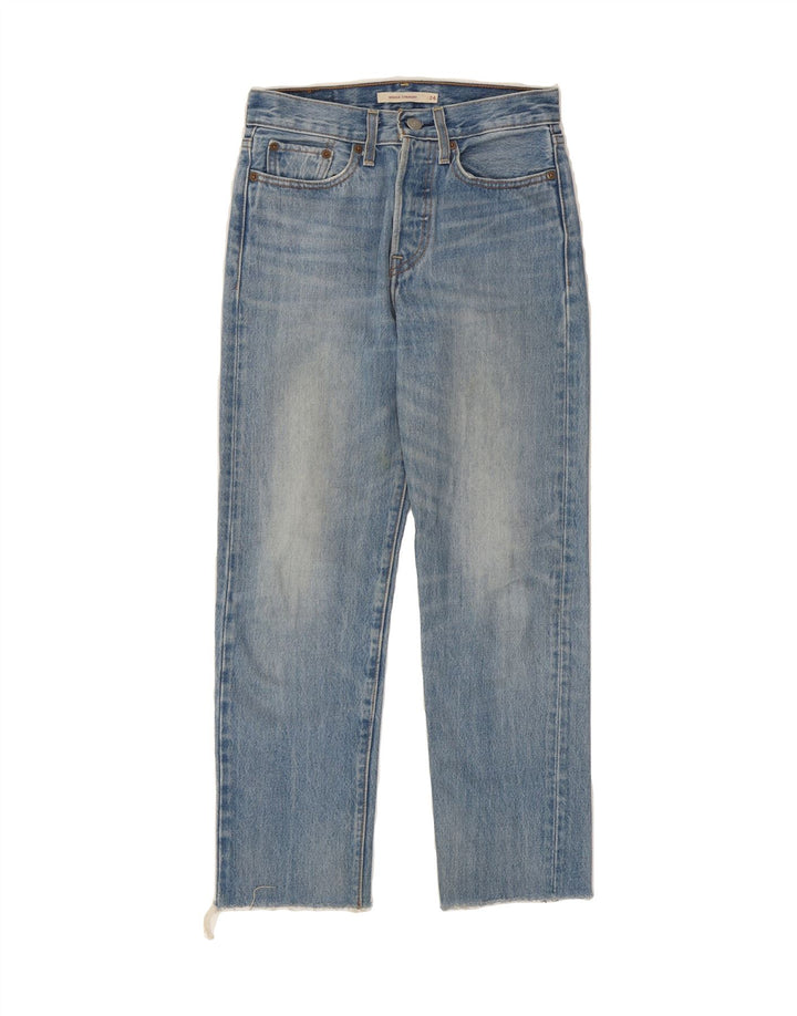 LEVI'S Womens Wedgie Straight Jeans W24 L26 Blue Cotton Vintage Levi's and Second-Hand Levi's from Messina Hembry 