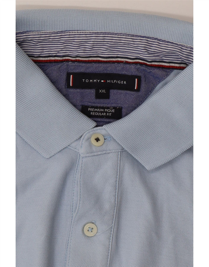 TOMMY HILFIGER Polo Regular Fit Homme 2XL Bleu