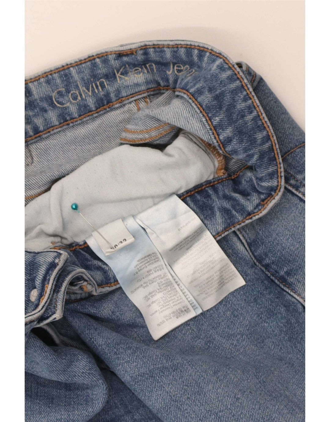 Calvin Klein Jean Slim W30 L32 Homme Bleu Coton