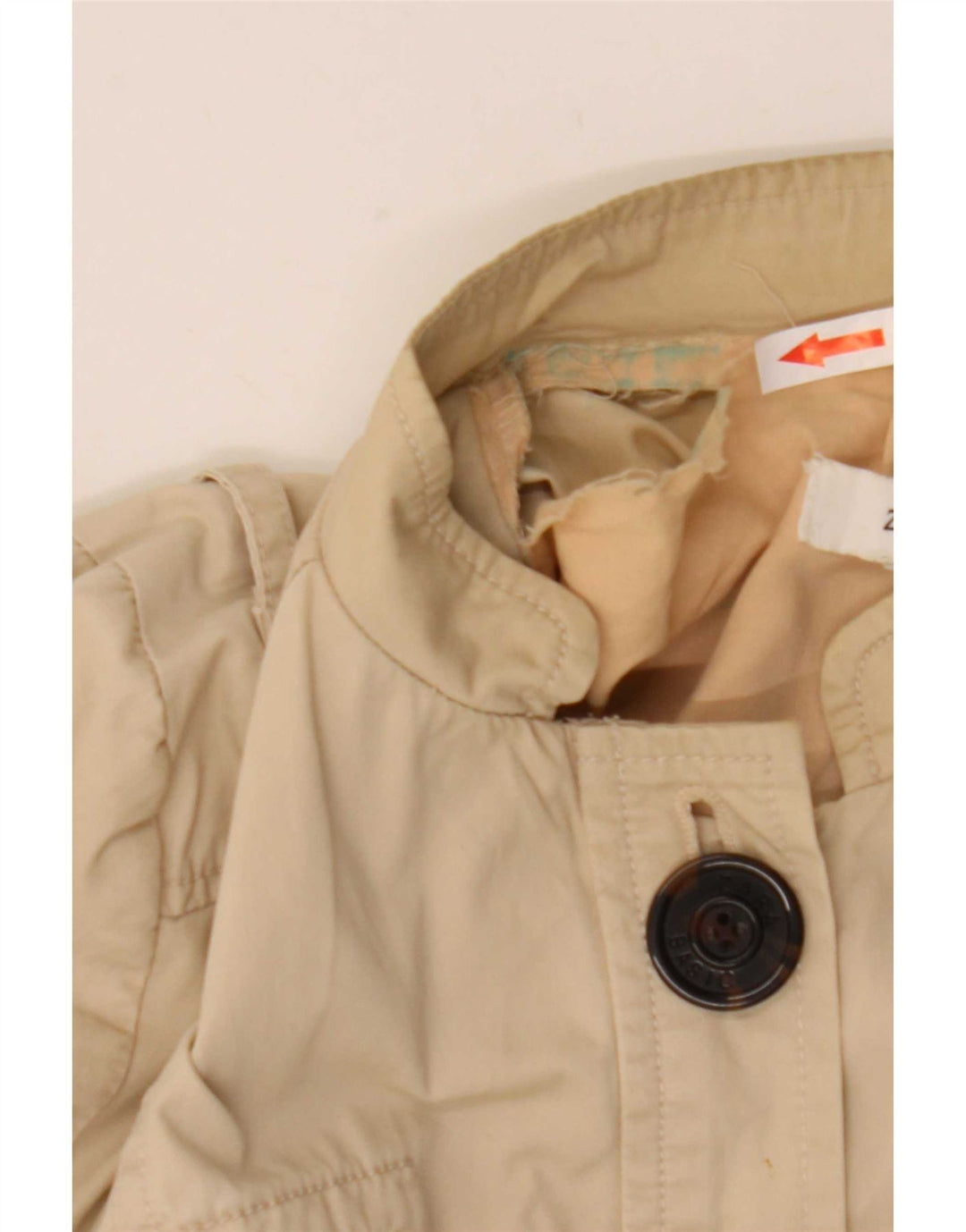 Zara Veste utilitaire pour femme UK 14 Beige moyen