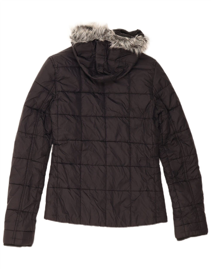 Vans Veste rembourrée à capuche pour femme UK 10 Small Noir