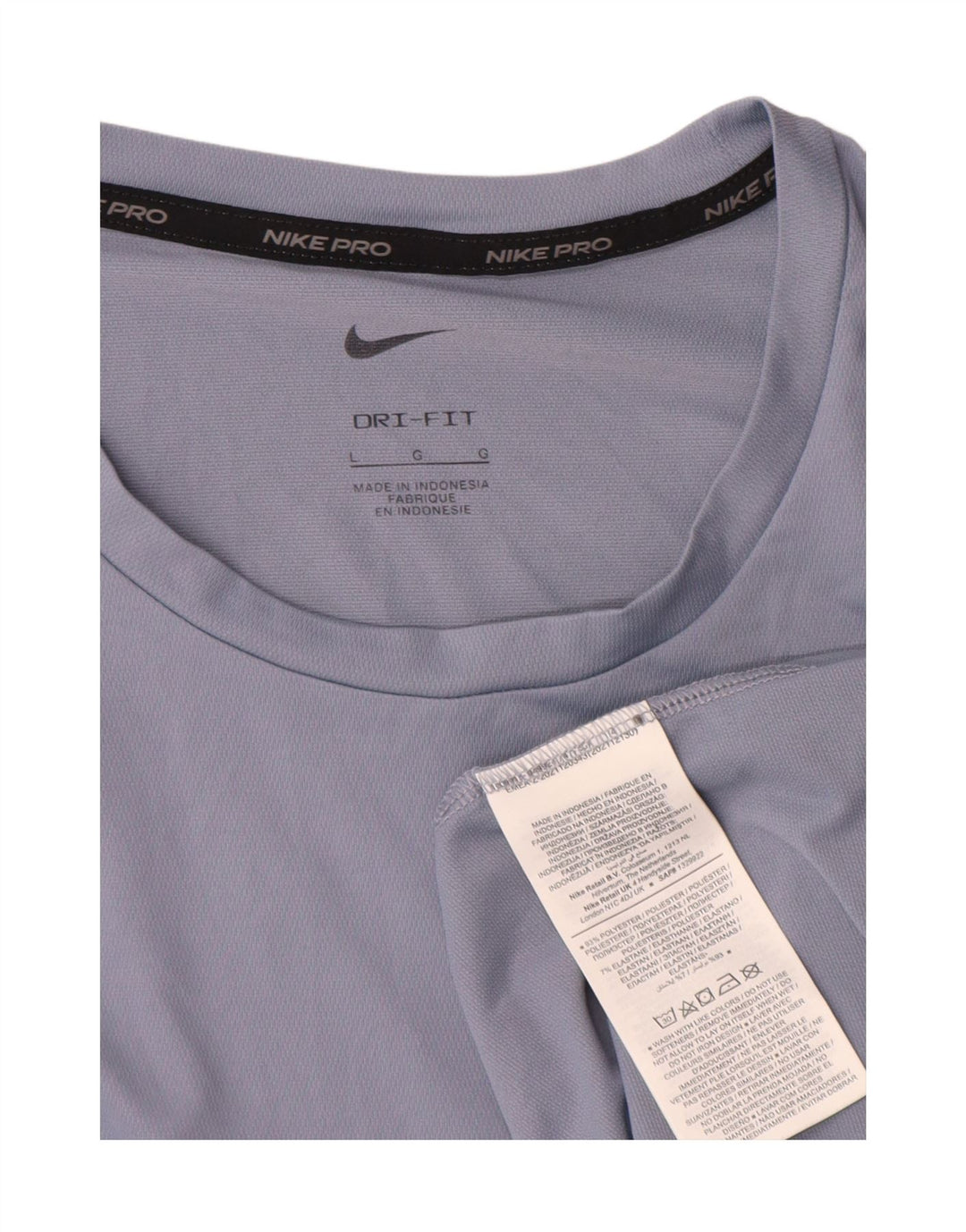 Nike Hommes Dri Fit T-Shirt Haut Grand Bleu Polyester