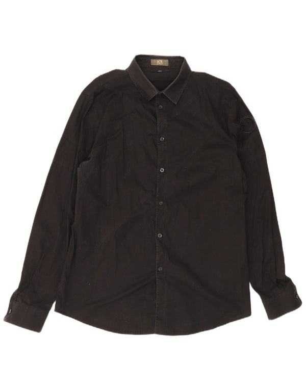 Iceberg Chemise Slim Fit Homme XL Coton Noir