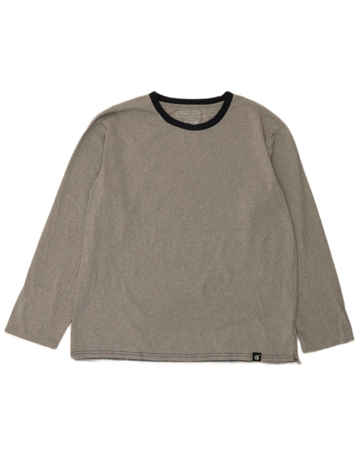 The White Company Haut à manches longues pour hommes en polyester color block gris grand