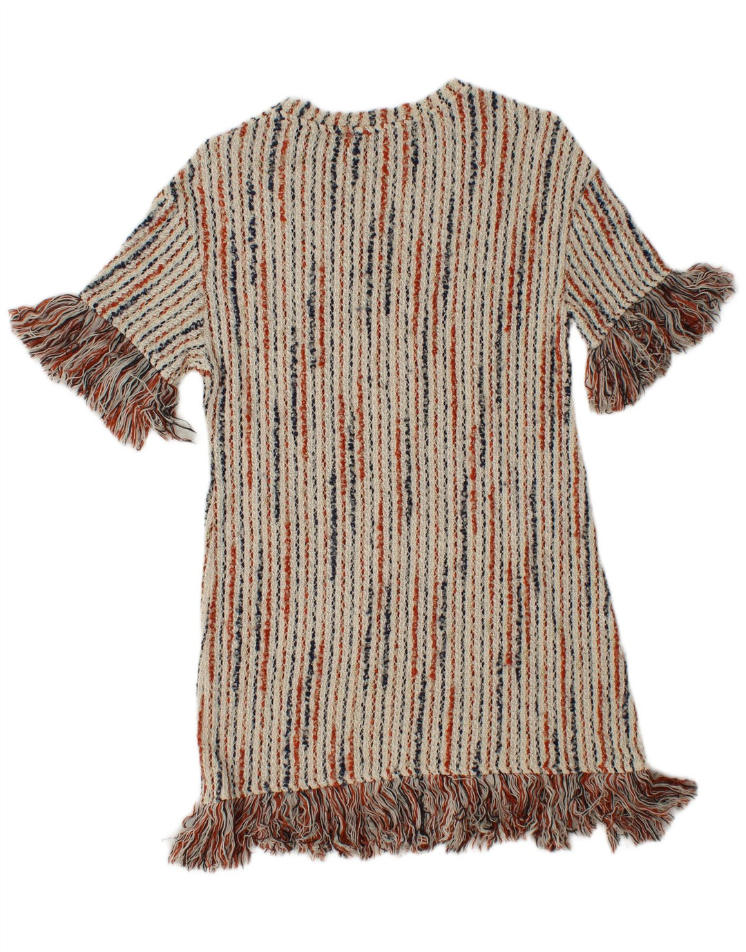 ZARA Femme Trafaluc Jumper Dress UK 8 Small Off White Rayé