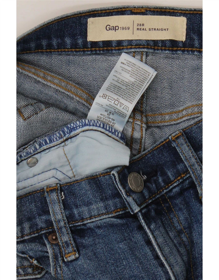 Gap Jean Droit Femme W28 L29 Bleu Coton