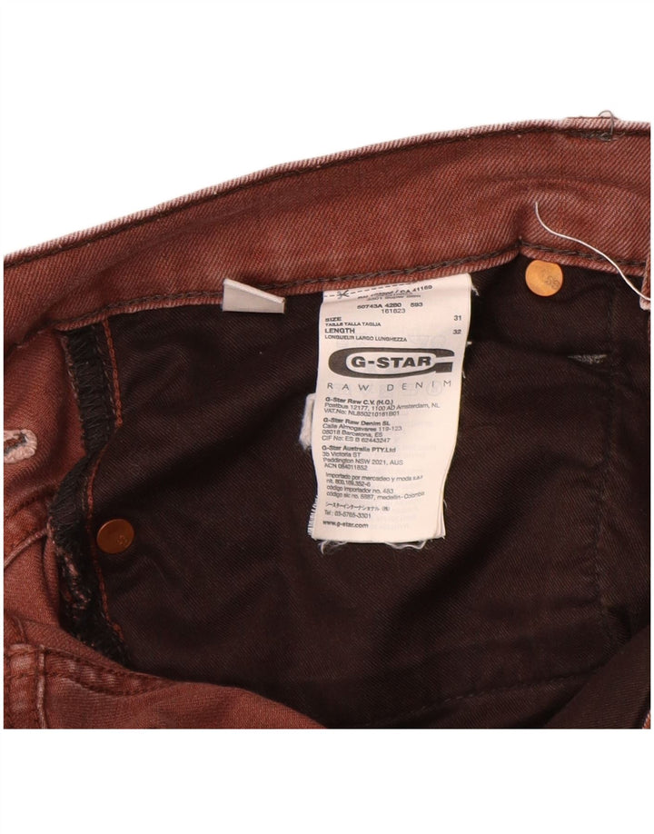 G-STAR Jean Slim Homme W31 L32 Marron Coton