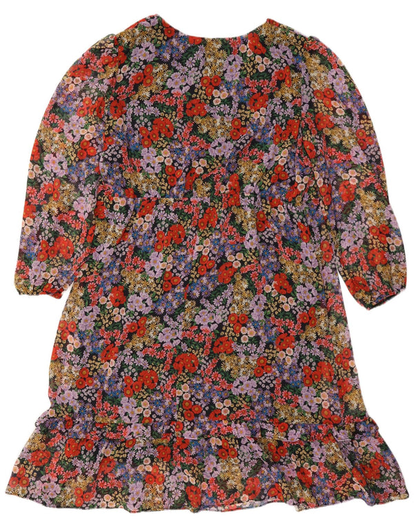 Wallis Robe à manches longues pour femme UK 18 XL Floral multicolore