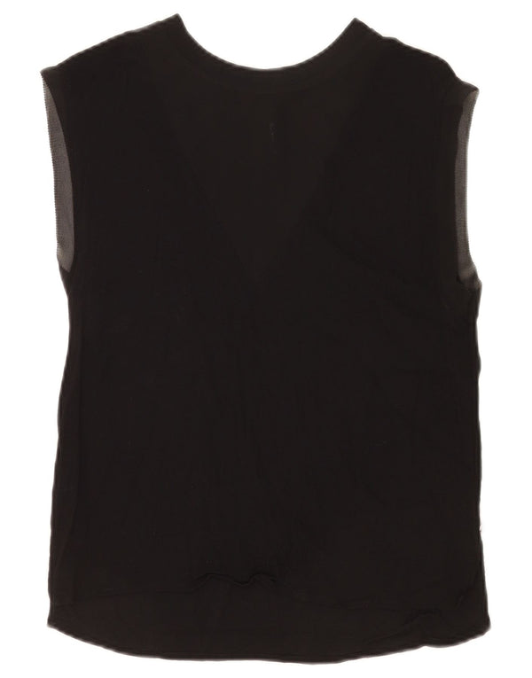 PEPE Jeans Débardeur Femme UK 10 Small Noir Viscose
