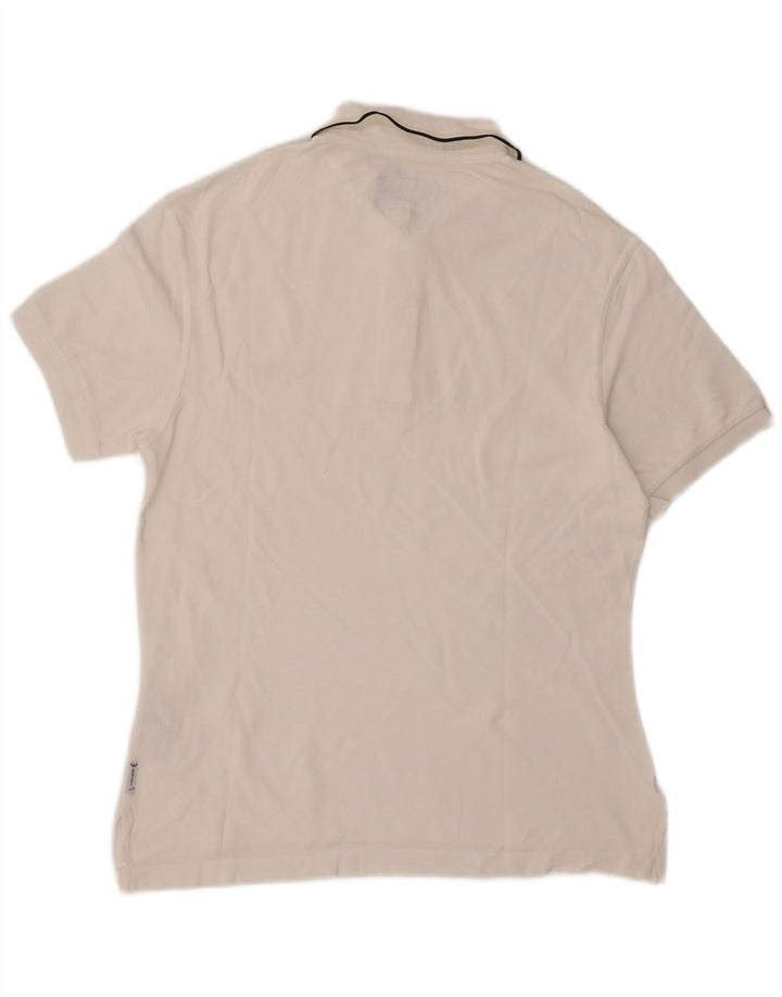 ARMANI JEANS Polo Homme Blanc Moyen Coton