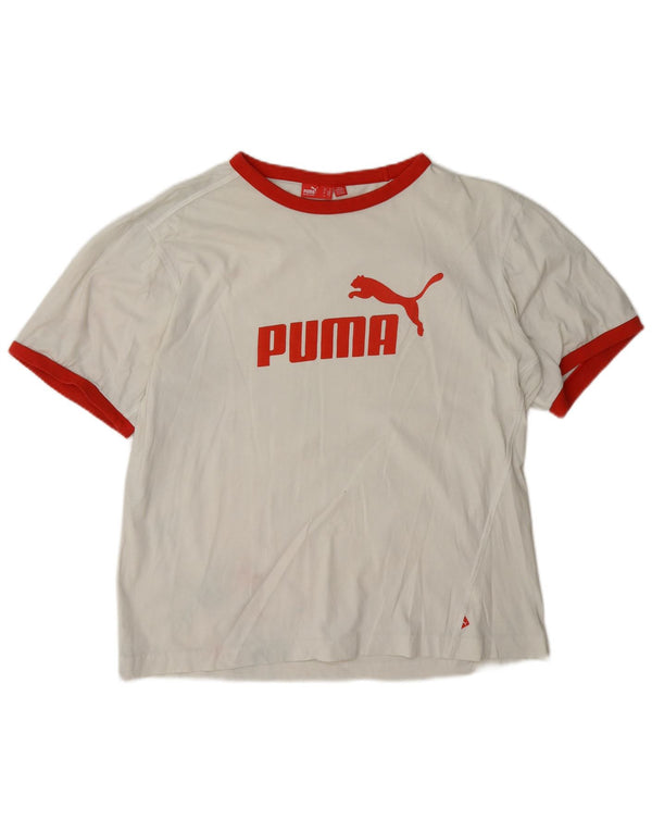 Puma Tee-Shirt Graphic Homme Blanc Medium Colorblock
