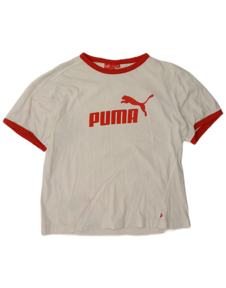 Puma Tee-Shirt Graphic Homme Blanc Medium Colorblock