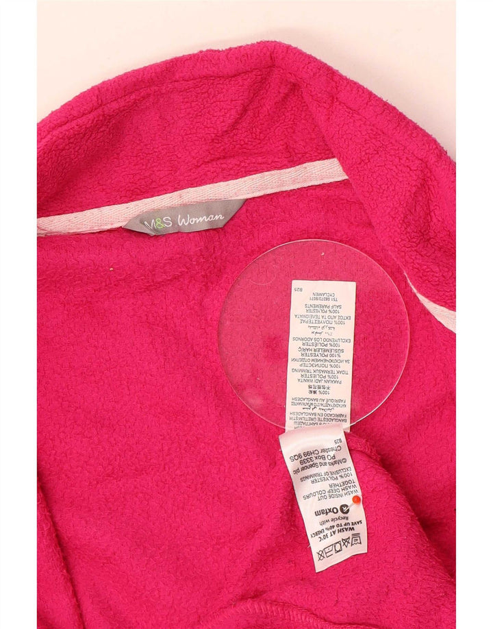 Marks & Spencer Veste polaire pour femme UK 16 Large Rose Polyester